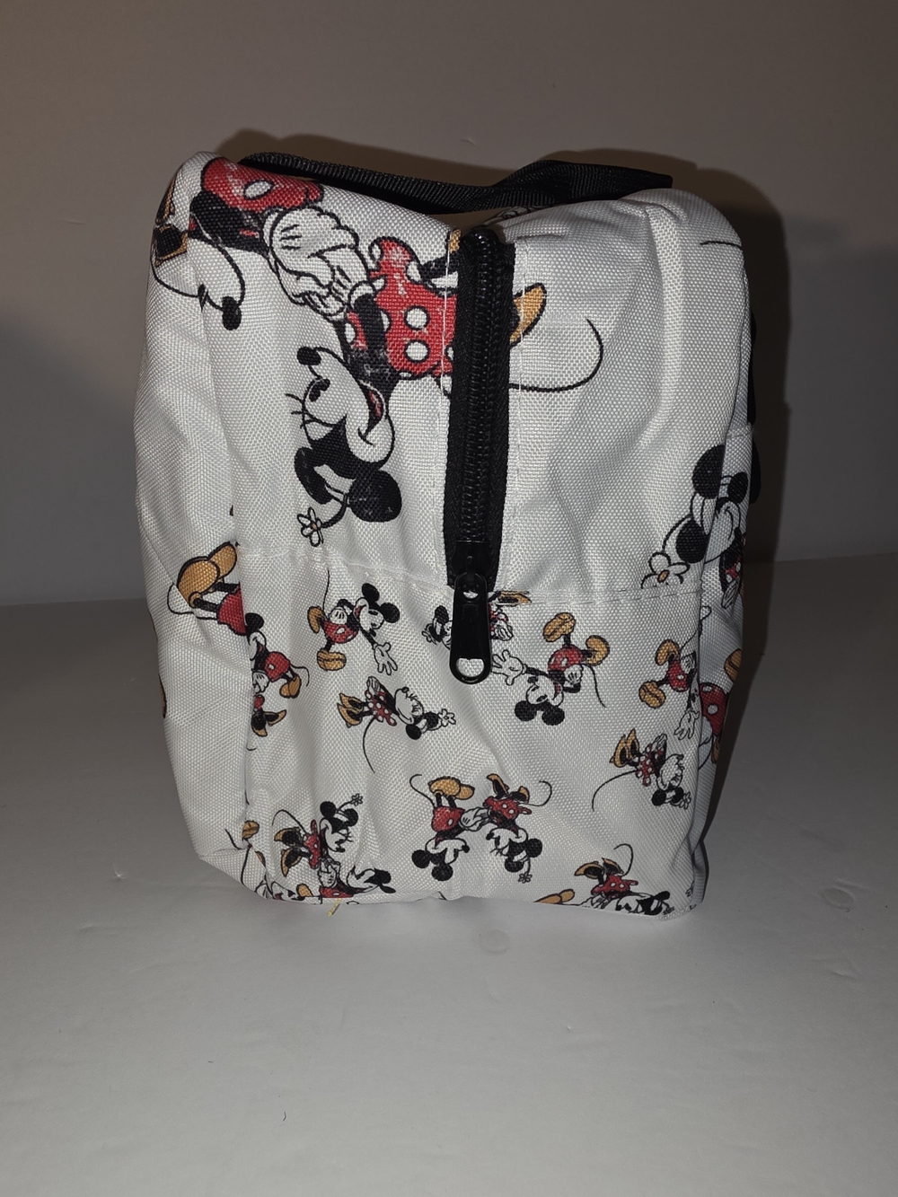 White Kids Backpack with Mickey & Minnie Print - Picture 5 of 7